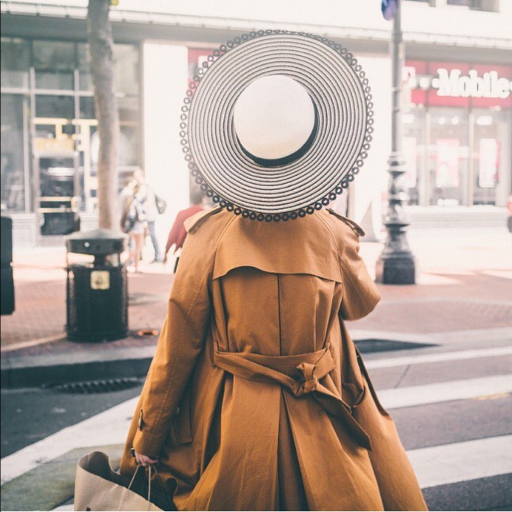 Eugenia Kim sun hat with fancy trim